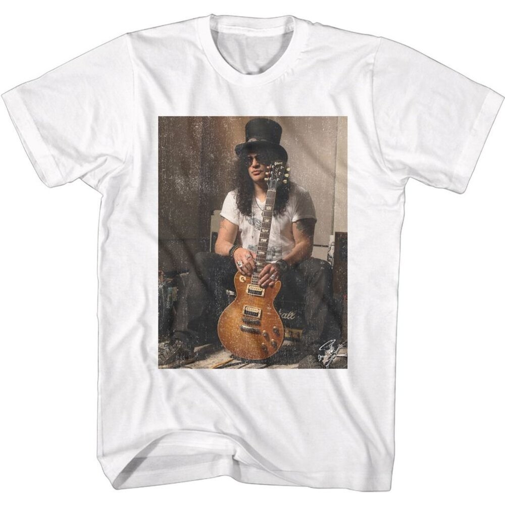 Slash On Amp Guitar Legend Guns N Roses Vintage Music Fan Shirt 89